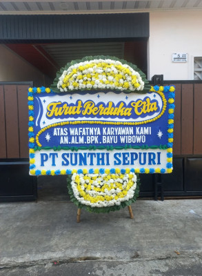 Papan Bunga Duka di Sei Bamban
