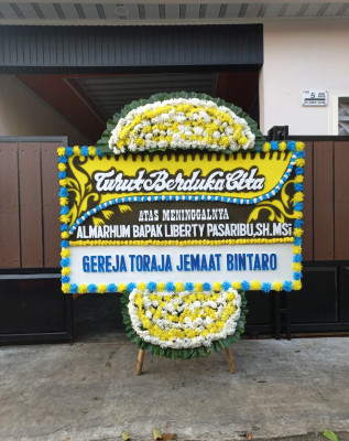 Papan Bunga Duka di Sei Bamban